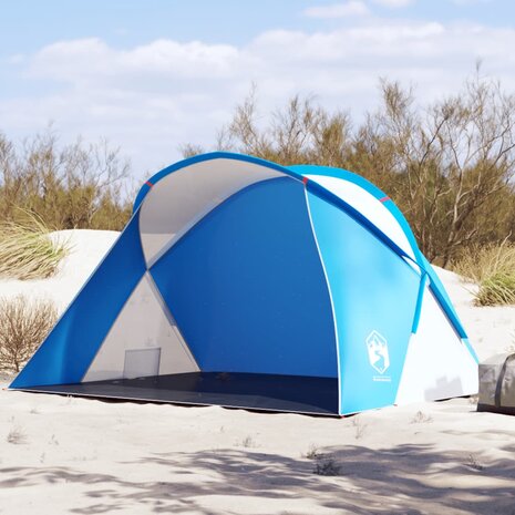 Strandtent 2-persoons pop-up waterdicht azuurblauw 1