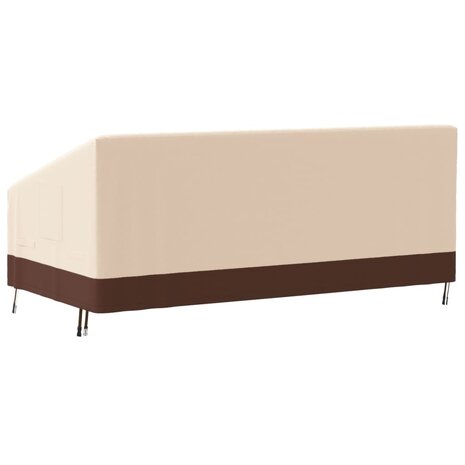 Tuinhoes 3-zitsbank 420D 198x97x48/74 cm oxford beige 5