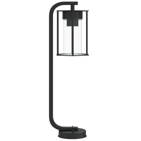 Vloerlamp voor buiten 3 st 60 cm roestvrij staal zwart 5