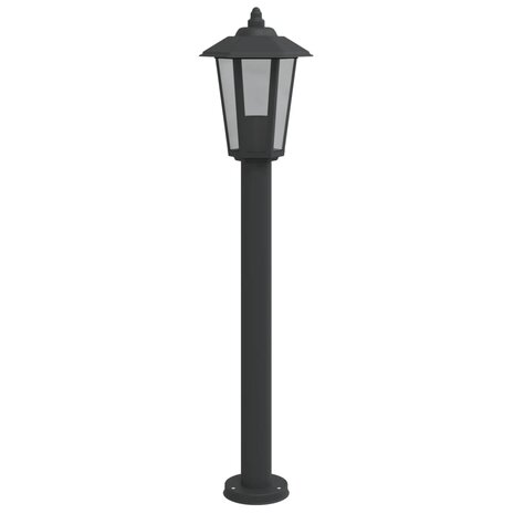 Vloerlamp voor buiten 80 cm roestvrijstaal zwart 4