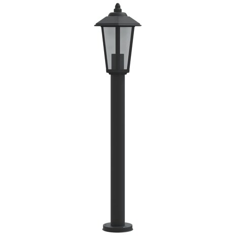 Vloerlamp voor buiten 80 cm roestvrijstaal zwart 5