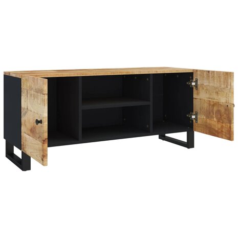 Tv-meubel 105x33x46cm massief mangohout 8