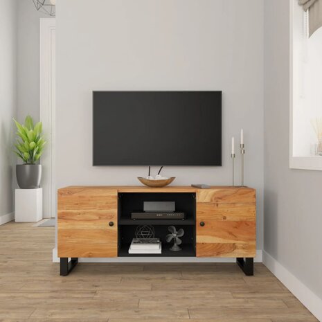 Tv-meubel 105x33x46 cm massief acaciahout 1