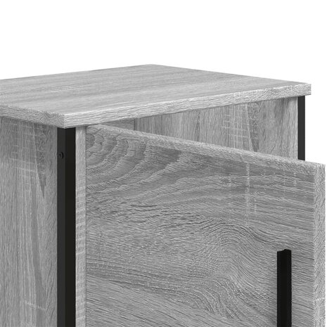 Nachtkastjes 2 st 40x30x40 cm bewerkt hout grijs sonoma eiken 9