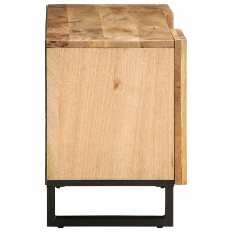 Tv-meubel 100x34x46 cm massief ruw mangohout 3