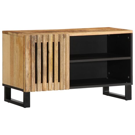 Tv-meubel 80x34x46 cm massief ruw mangohout 1