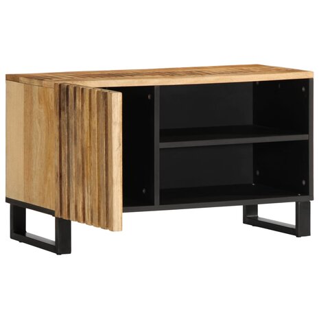 Tv-meubel 80x34x46 cm massief ruw mangohout 5