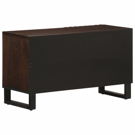 Tv-meubel 80x34x46 cm massief mangohout bruin 4