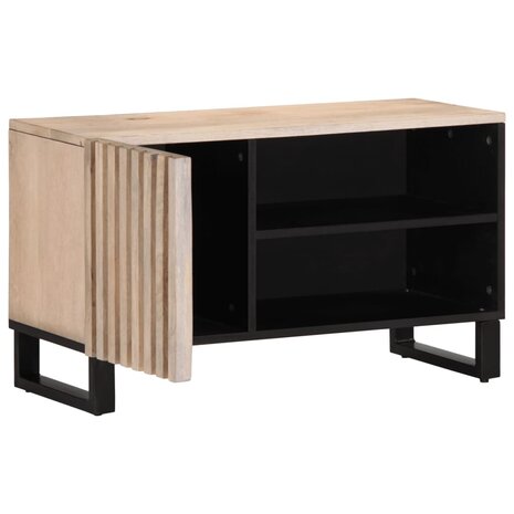 Tv-meubel 80x34x46 cm massief mangohout 5