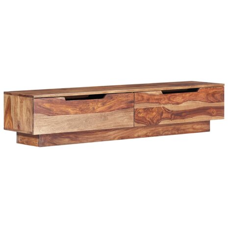 Tv-meubel 145x30x30 cm massief hout 10