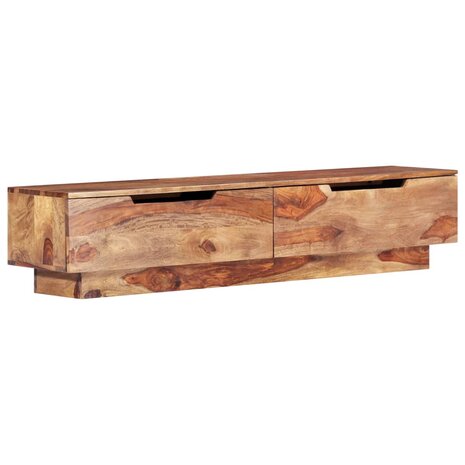 Tv-meubel 145x30x30 cm massief hout 11