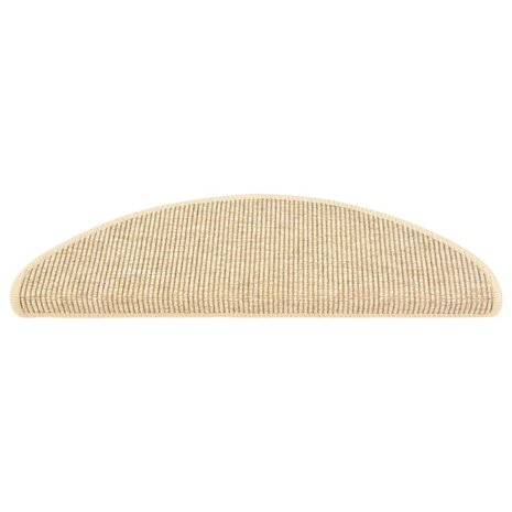 Trapmatten zelfklevend 15 st sisal-look 65x21x4 cm beige 3