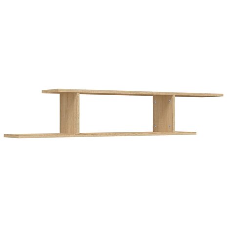 Tv-wandschap 125x18x23 cm bewerkt hout sonoma eikenkleurig 2