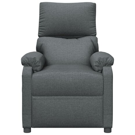 Fauteuil verstelbaar stof donkergrijs 3