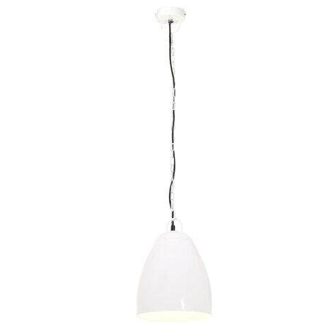 Hanglamp industrieel rond 25 W E27 32 cm wit 3