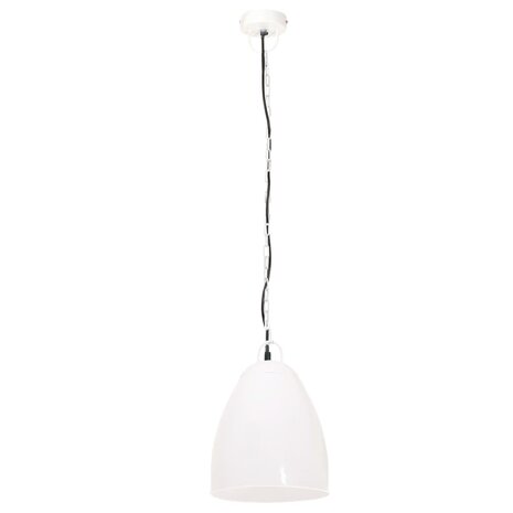 Hanglamp industrieel rond 25 W E27 32 cm wit 4