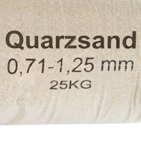 Filterzand 25 kg 0,71-1,25 mm 5