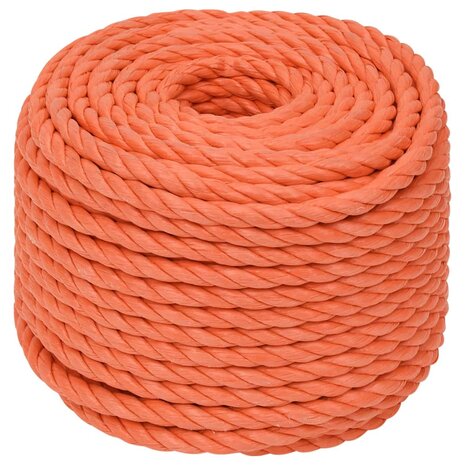 Werktouw 20 mm 50 m polypropeen oranje 2