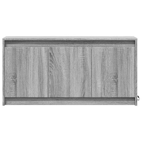 Tv-meubel met LED 100x34x50 cm bewerkt hout grijs sonoma eiken 6