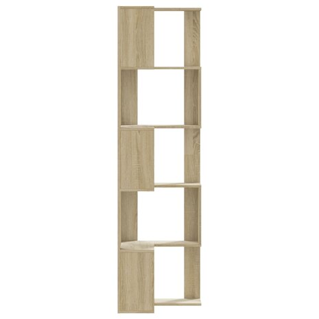 Boekenkast 5-laags hoek 50x50x179 cm bewerkt hout sonoma eiken 5