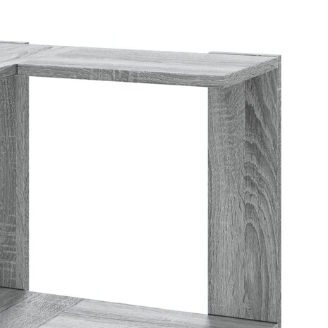 Boekenkast 5-laags hoek 50x50x179 cm bewerkt hout grijs sonoma 7