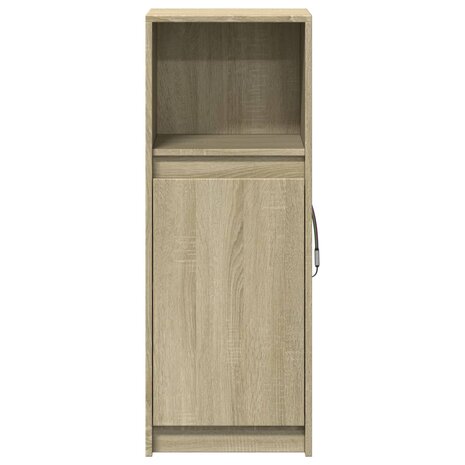 Dressoir met LED 38x34x100 cm bewerkt hout sonoma eikenkleurig 6