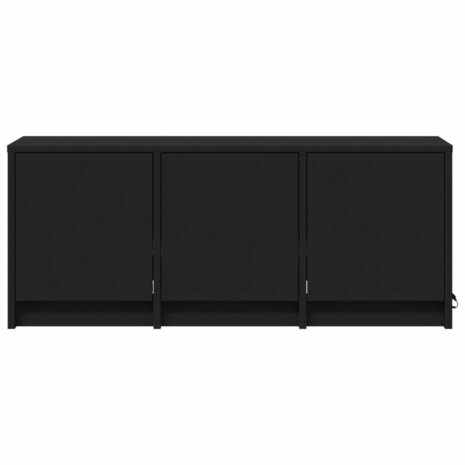 Tv-meubel met LED 97x34x40 cm bewerkt hout zwart 6