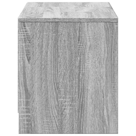 Tv-meubel met LED 97x34x40 cm bewerkt hout grijs sonoma eiken 7