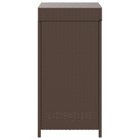 Afvalbak 40x40x80 cm poly rattan bruin 5