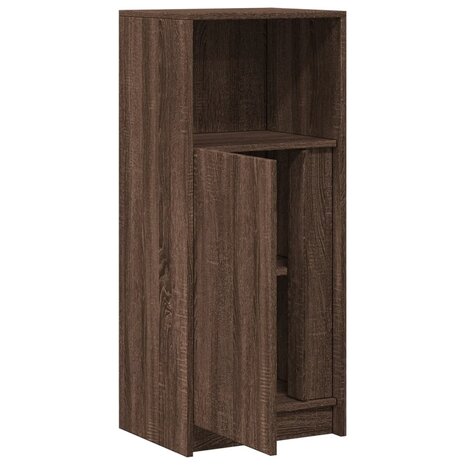 Dressoir met LED 42,5x34x100 cm bewerkt hout bruin eikenkleur 7