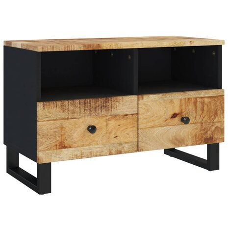 Tv-meubel 70x33x46 cm massief mangohout 2