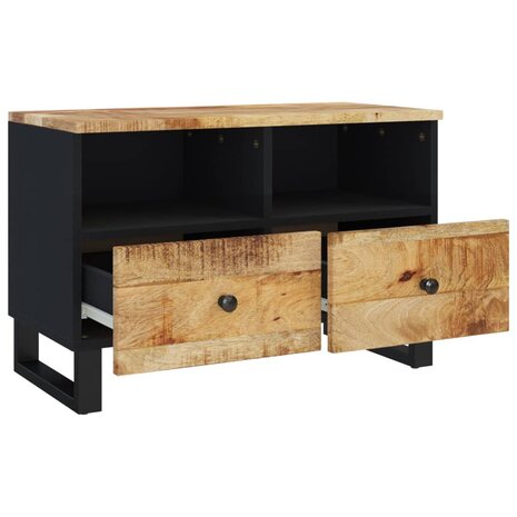 Tv-meubel 70x33x46 cm massief mangohout 9