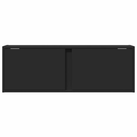 Tv-wandmeubel met LED-verlichting 100x31x35 cm zwart 6