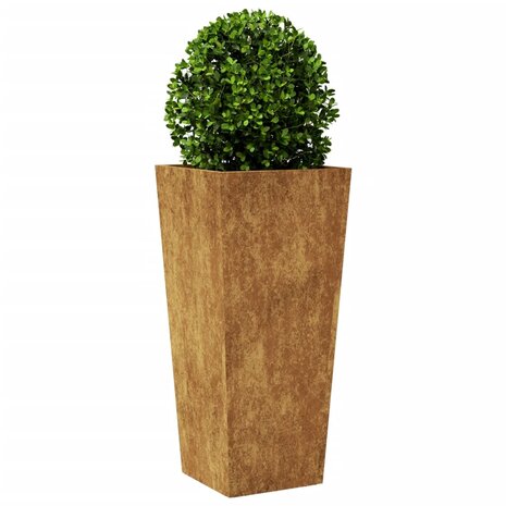 Plantenbakken 2 st 35x35x75 cm cortenstaal 4