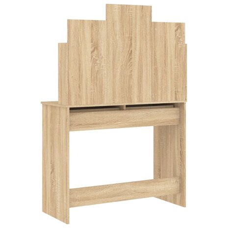 Kaptafel met spiegel 96x39x142 cm sonoma eikenkleurig 7