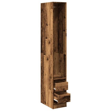 Kledingkast 30x50x200 cm bewerkt hout oud hout 5