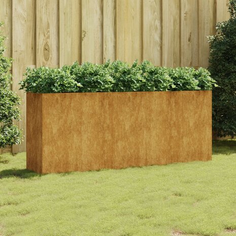 Plantenbak verhoogd 200x40x80 cm cortenstaal 1