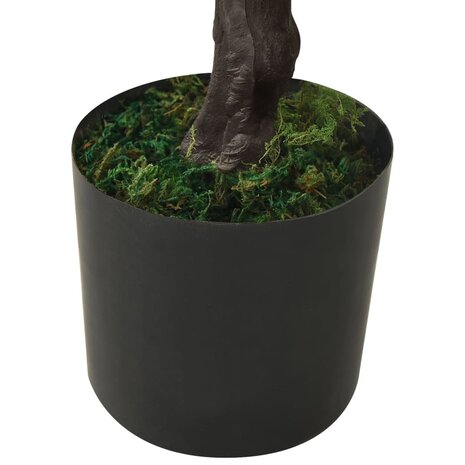 Kunstplant met pot cipres bonsai 60 cm groen 6