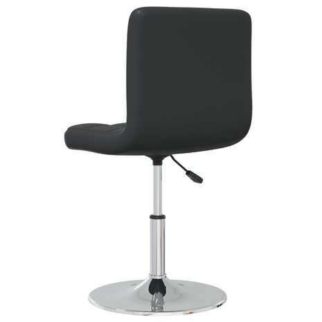 Eetkamerstoelen 4 st kunstleer zwart 6