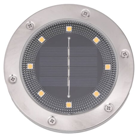 Grondlampen 4 st solar met grondpennen warmwit 5