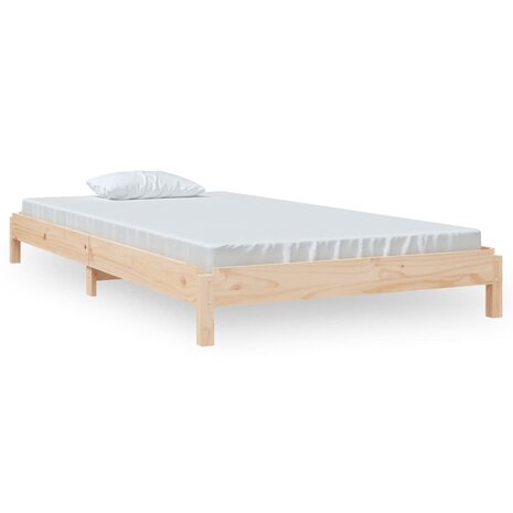 Bed stapelbaar 90x200 cm massief grenenhout 2