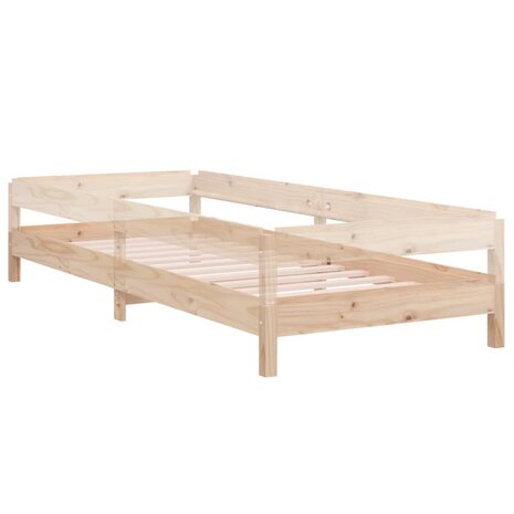 Bed stapelbaar 75x190 cm massief grenenhout 6