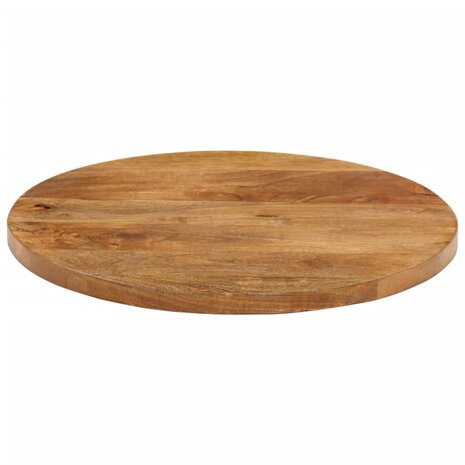 Tafelblad Ø 40x2,5 cm rond massief ruw mangohout 3