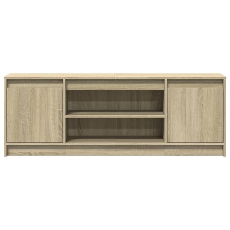 Tv-meubel met LED 139,5x34x50 cm bewerkt hout sonoma eikenkleur 6