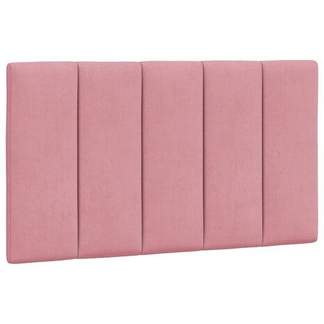 Bed met matras fluweel roze 80x200 cm 5