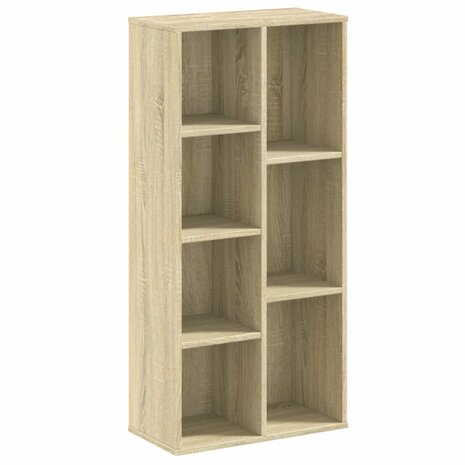 Boekenkast 50x25x105 cm bewerkt hout sonoma eikenkleurig 2