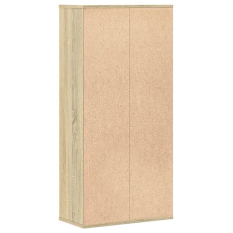 Boekenkast 50x25x105 cm bewerkt hout sonoma eikenkleurig 6