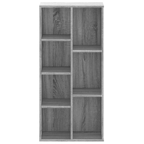 Boekenkast 50x25x105 cm bewerkt hout grijs sonoma eikenkleurig 4