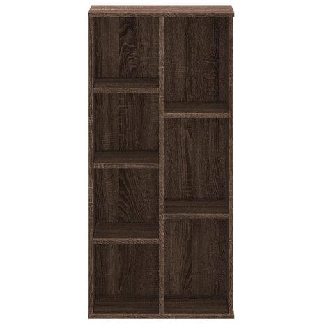 Boekenkast 50x25x105 cm bewerkt hout bruin eikenkleurig 4