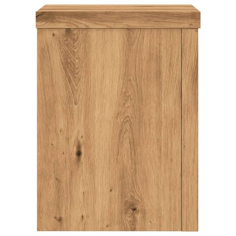 Plantenstandaards 2 st 15x15x20 cm hout artisanaal eiken 6